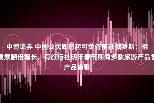 中博证券 中国公民即日起可免签前往俄罗斯：相关搜索翻倍增长，有旅行社明年春节期间多款旅游产品售罄